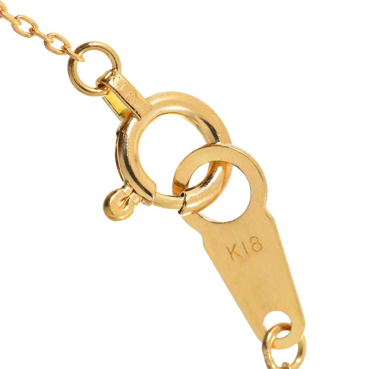 Vendome Aoyama Diamond Ruby Necklace 18K Yellow Gold 750