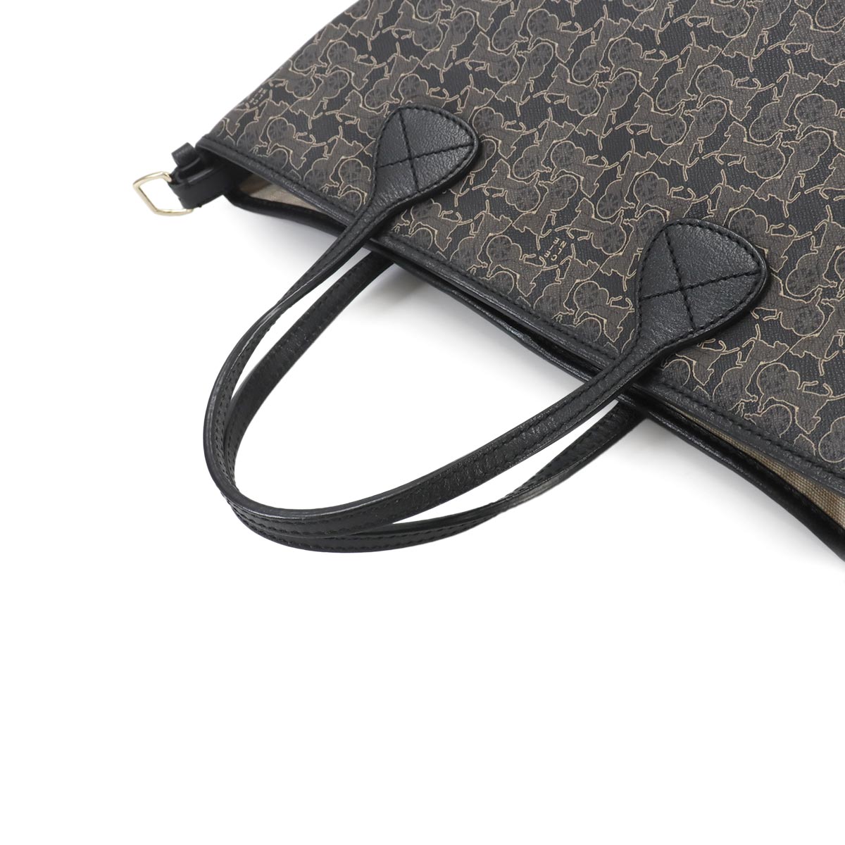 CELINE Sulky 2way Tote Shoulder Bag PVC Leather Black Vintage