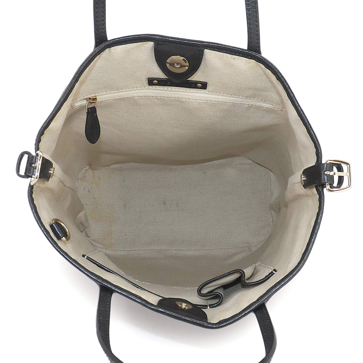 CELINE Sulky 2way Tote Shoulder Bag PVC Leather Black Vintage