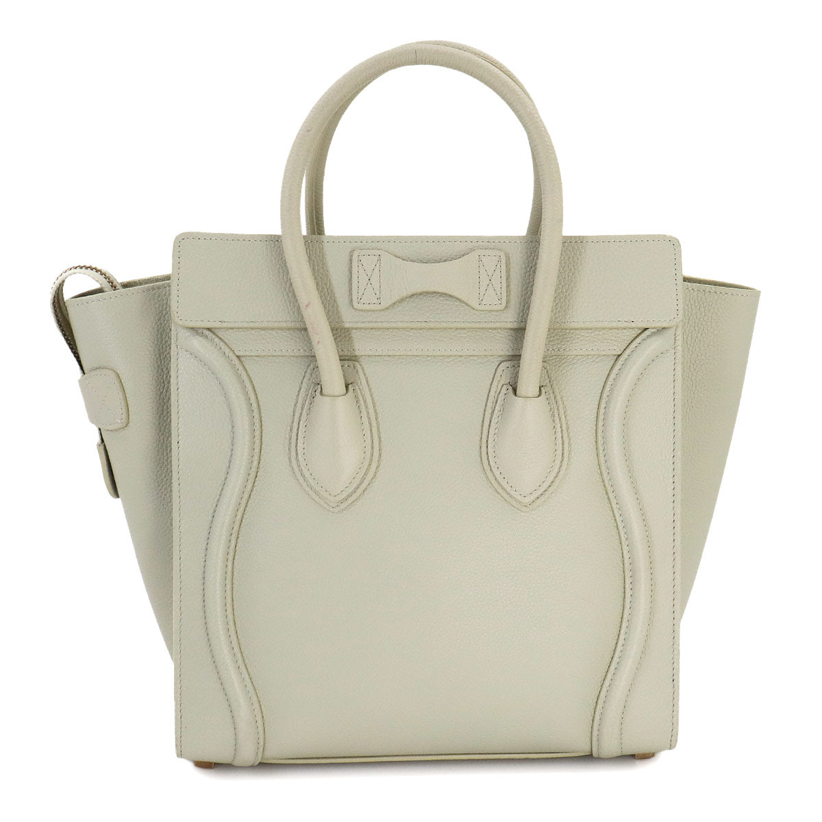 Luggage Micro Shopper Hand Bag Leather Light green 189793