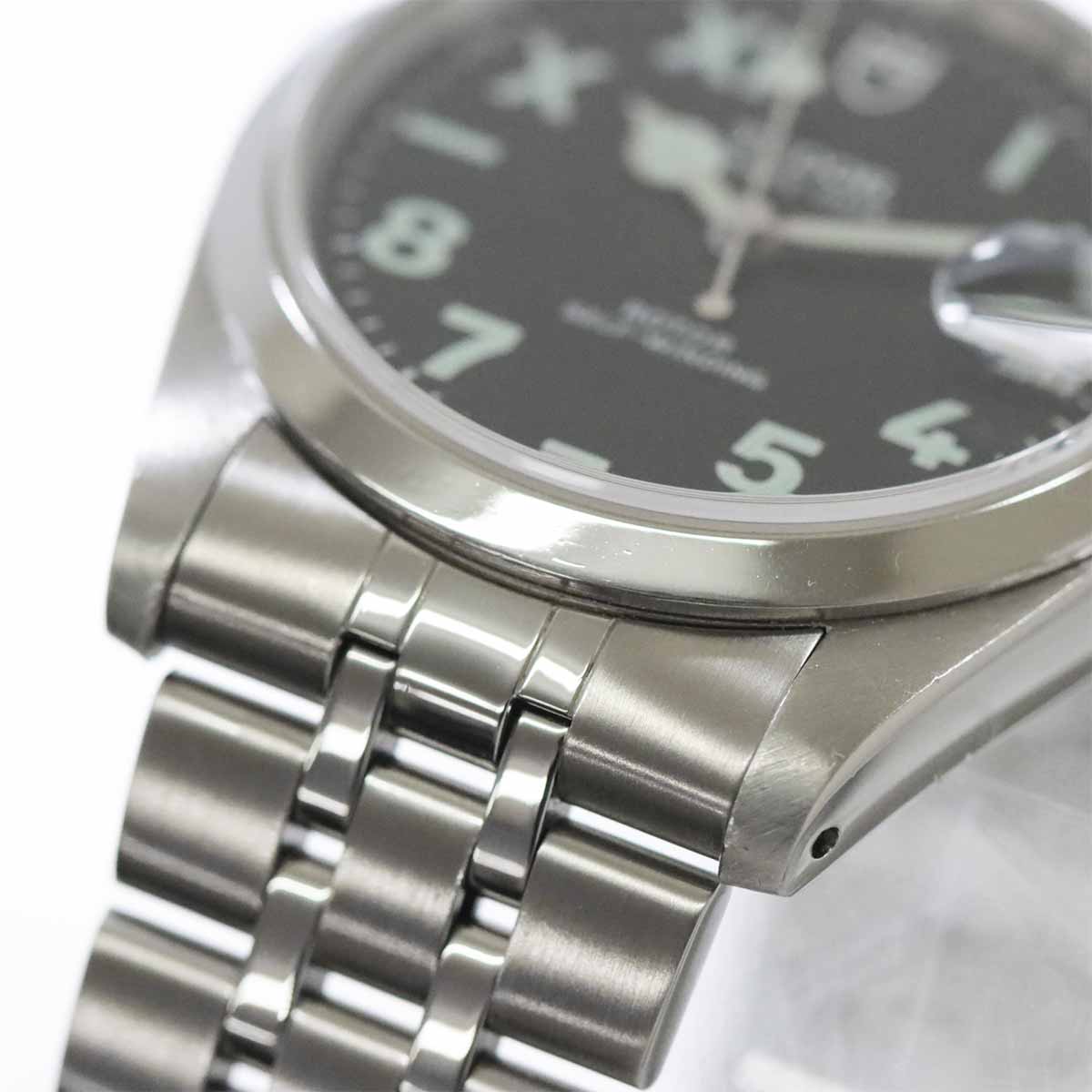 Prince Date 74000 Automatic Black Dial Mens Watch