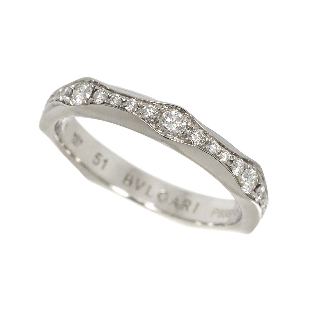 Infinito Full Diamond Ring Platinum size51 5.5-5.75(US)