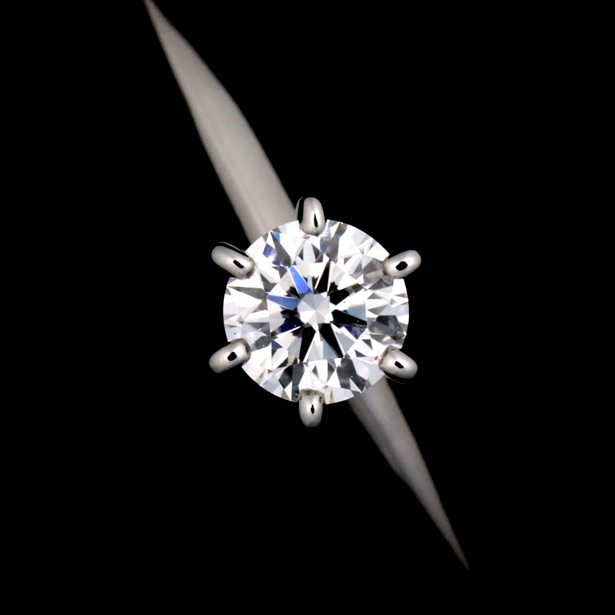 Diamond 0.23ct I/VS1/3EX Ring Platinum Size3.25-3.75(US)