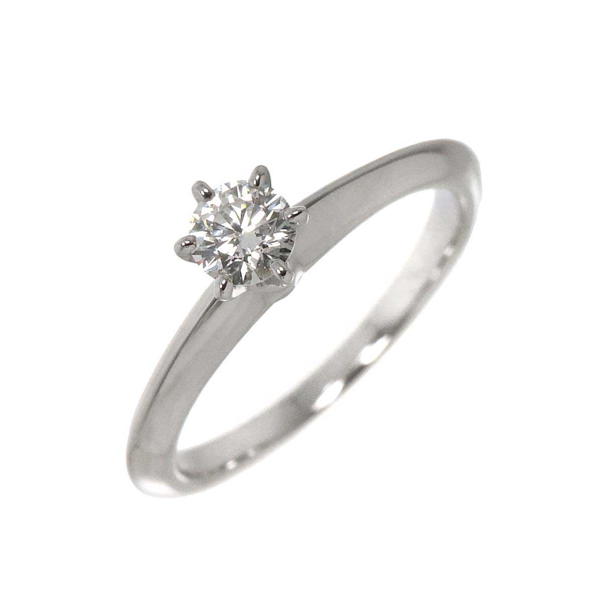 Diamond 0.23ct I/VS1/3EX Ring Platinum Size3.25-3.75(US)