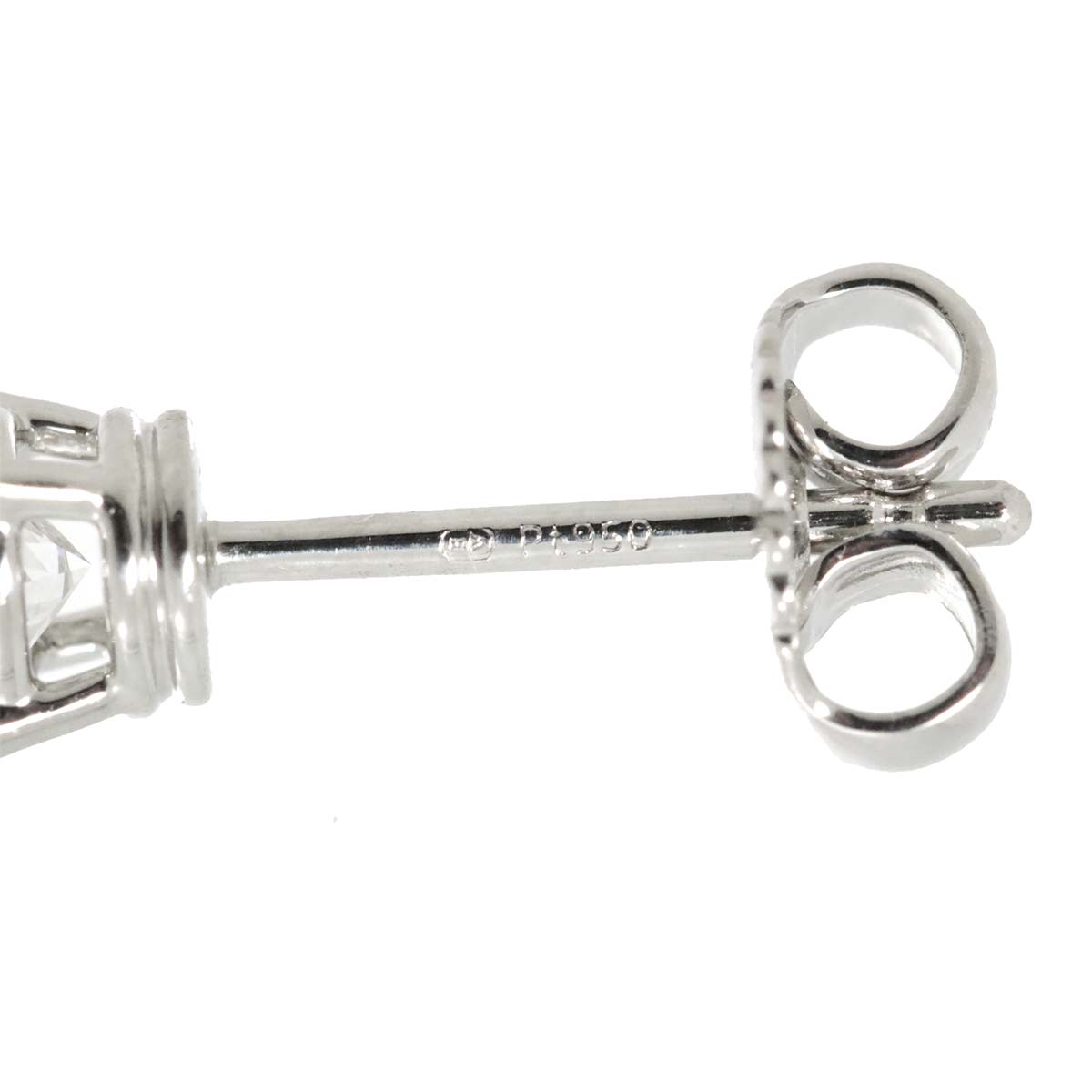 Diamond 0.40ctx2 E/VS2/3EX Earrings Pierced Pt