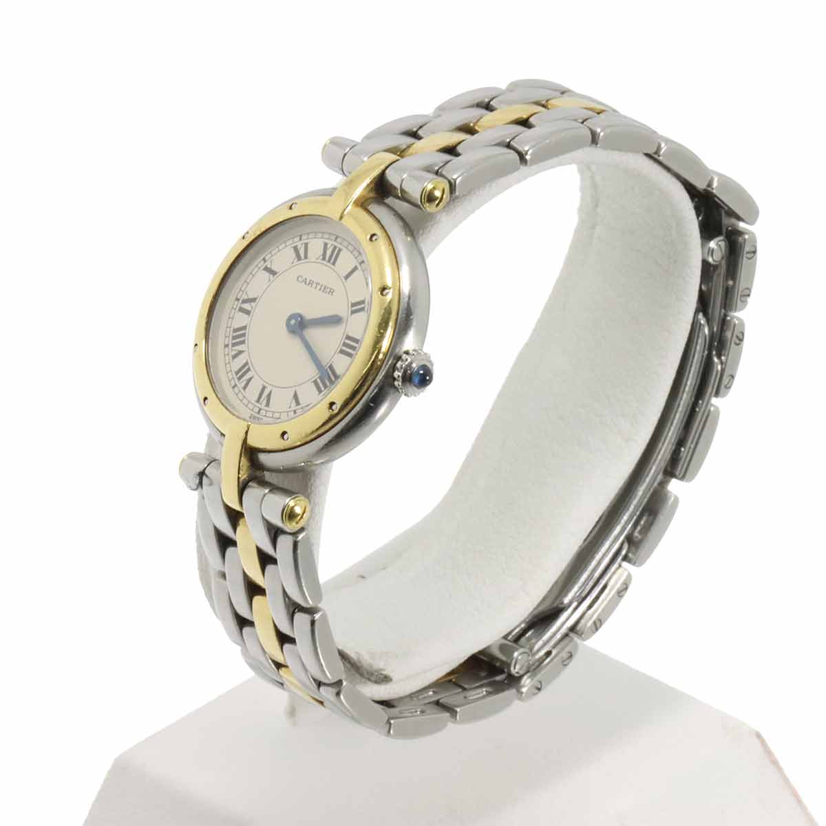 Panthere Vendome One Row SM K18YG Quartz Cream Dial Ladies
