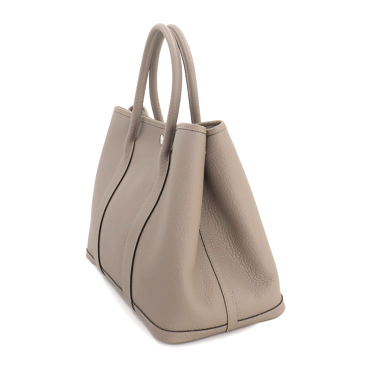 Garden Party PM Tote Bag Negonda Leather Gris Asphalt Purse