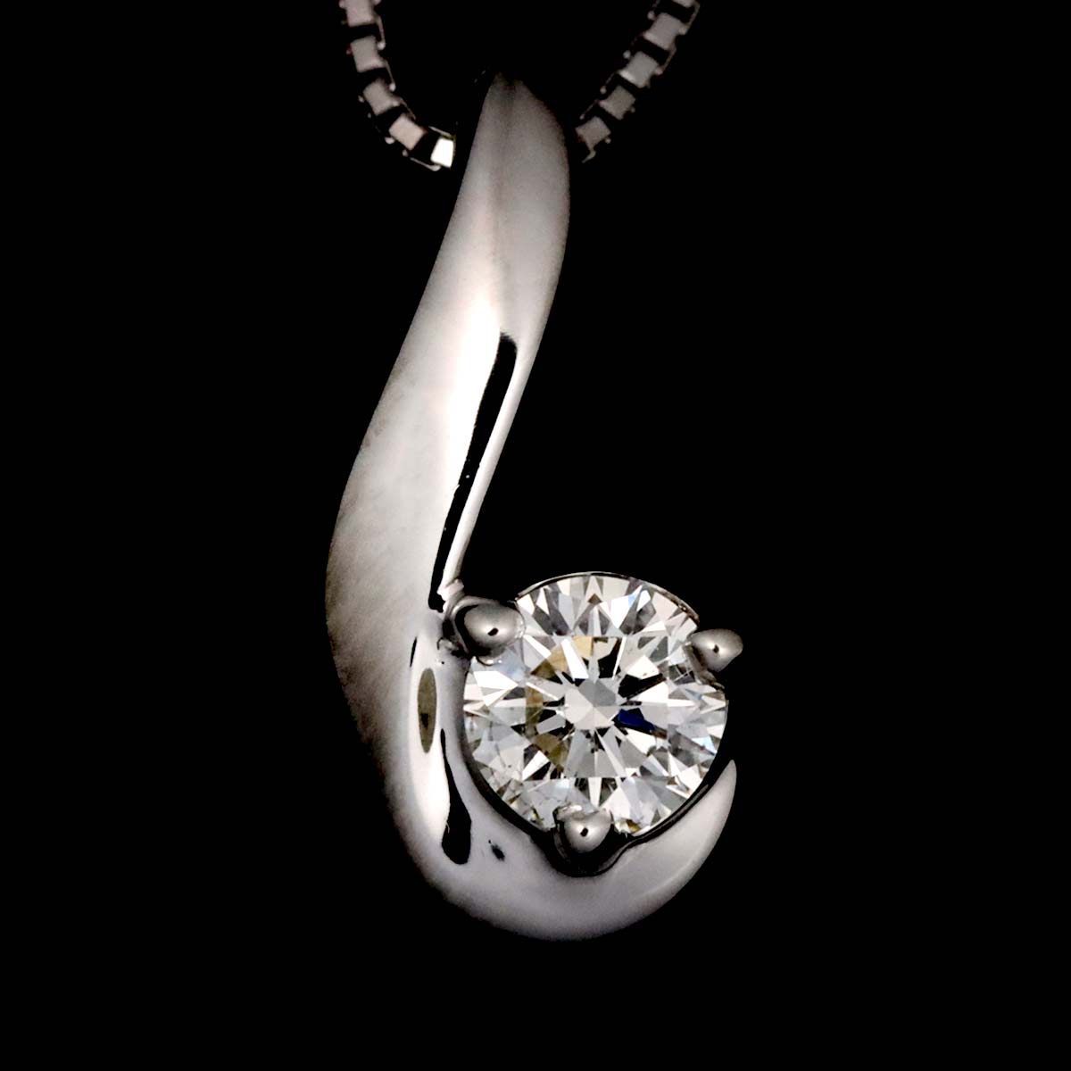 Diamond 0.213ct Necklace Pt Prarinum