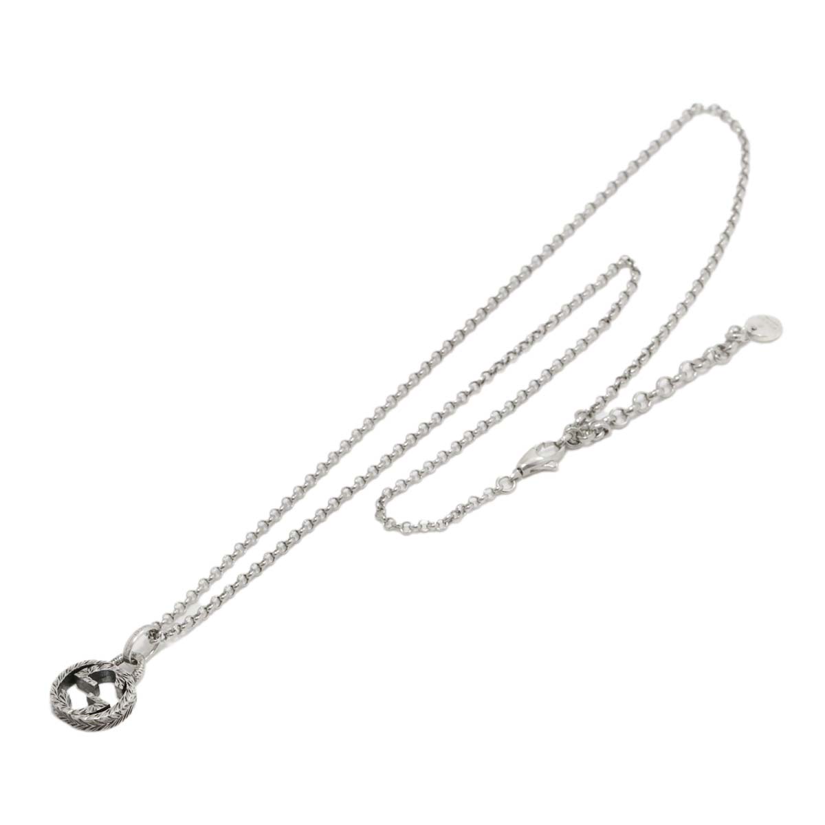 GUCCI Interlocking Necklace SV Silver 925