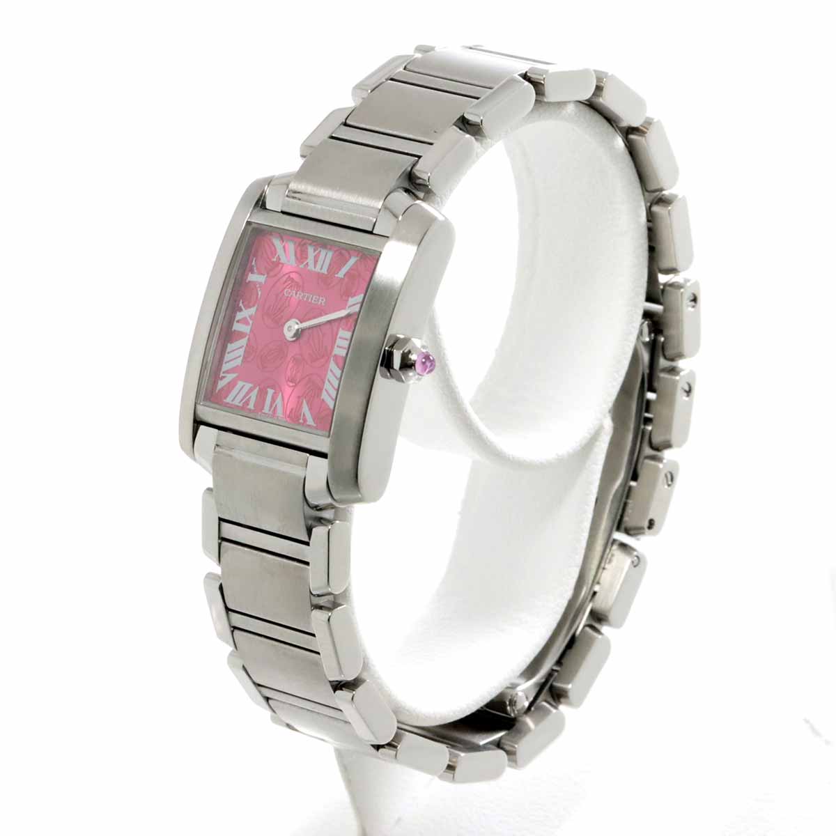 Tank Francaise SM W51030Q3 Quartz Pink Dial Ladies