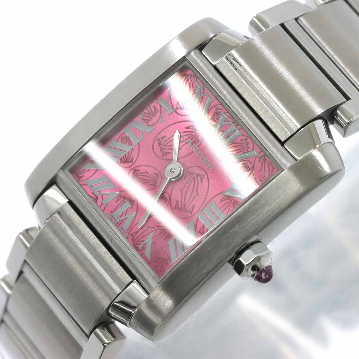 Tank Francaise SM W51030Q3 Quartz Pink Dial Ladies