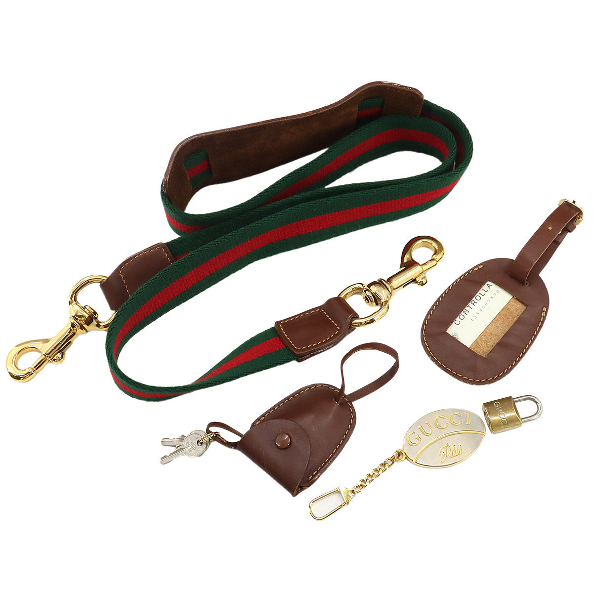 GG Plus Boston Shoulder Bag PVC Leather Beige Brown Sherry Line