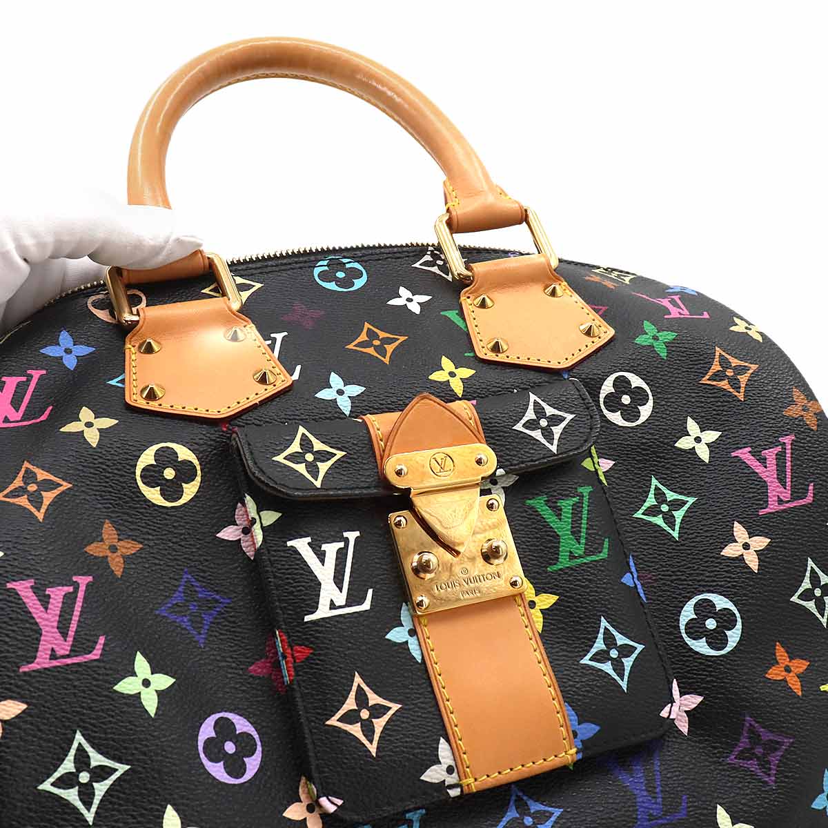 Monogram Multicolor Speedy 30 Hand Bag M92642 Noir 90256269