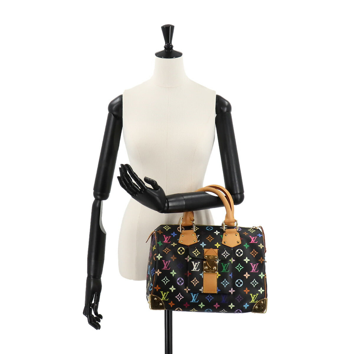 Monogram Multicolor Speedy 30 Hand Bag M92642 Noir 90256269