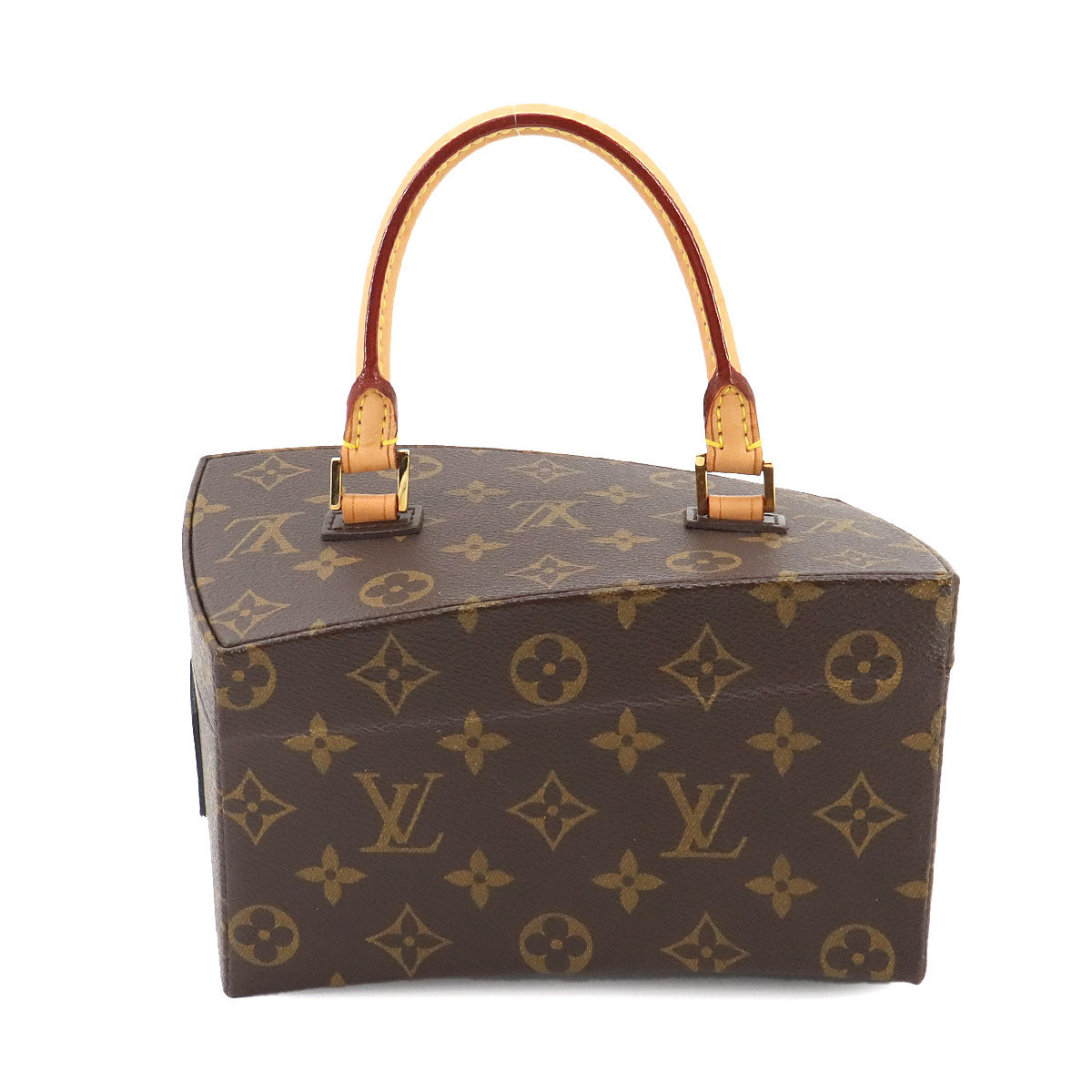 Monogram Twisted Box 2way Hand Shoulder Bag M40275 Brown 90256818