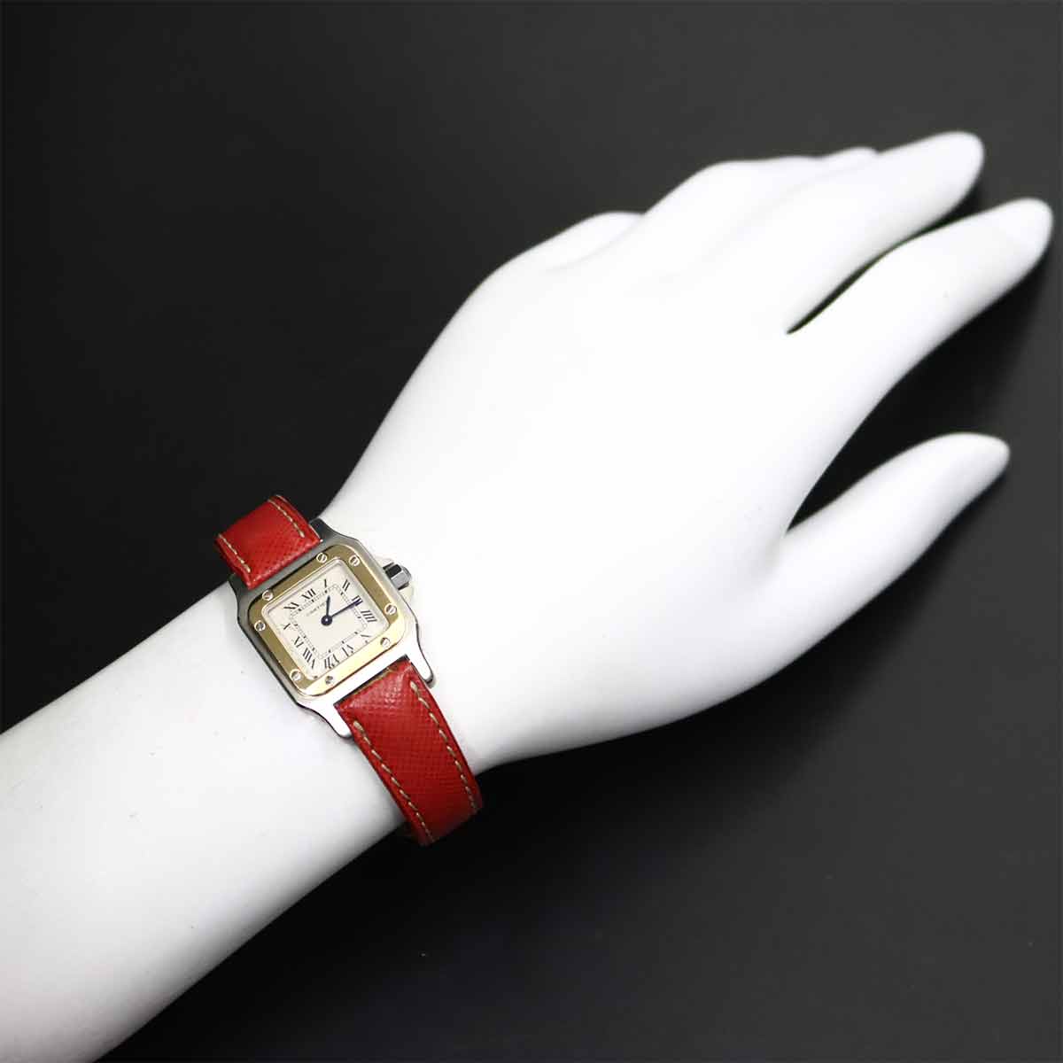Santos Galbee YG Cream Dial Ladies Watch