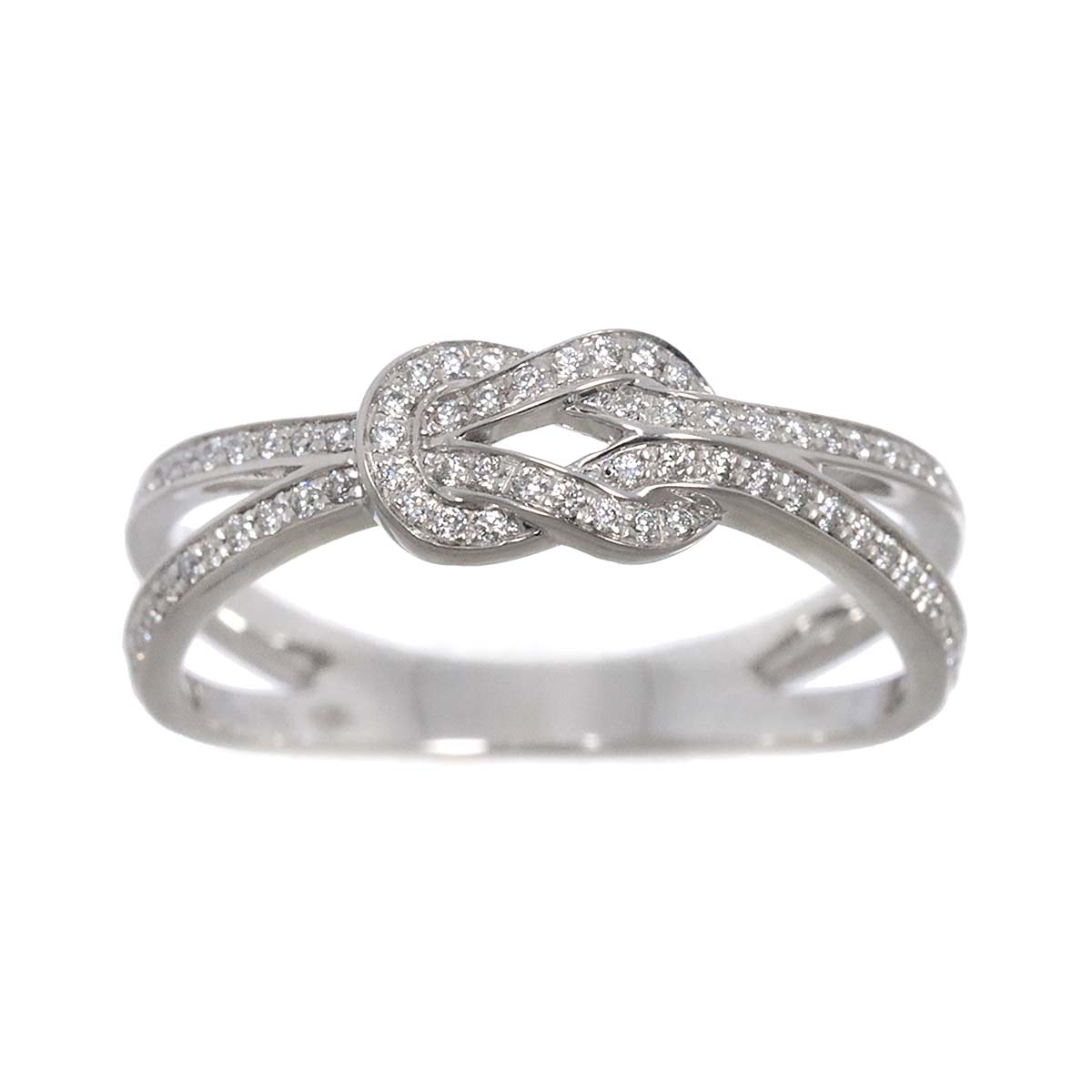 FRED Chance Infinie Small Diamond Ring 18K WG Size49 4.75-5(US)