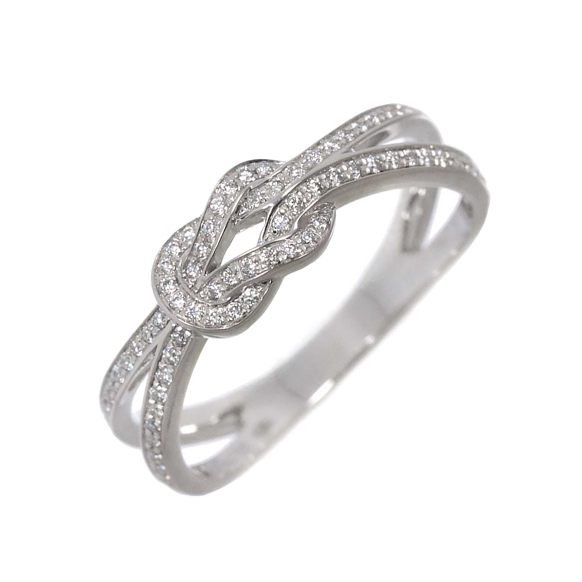 FRED Chance Infinie Small Diamond Ring 18K WG Size49 4.75-5(US)