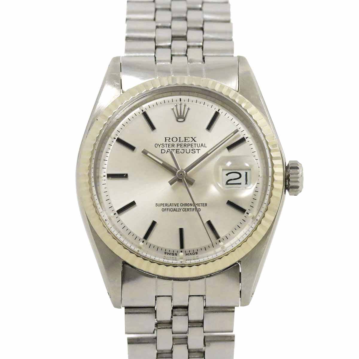 Datejust 1601 Vintage Serial 2 Silver Dial Mens Watch
