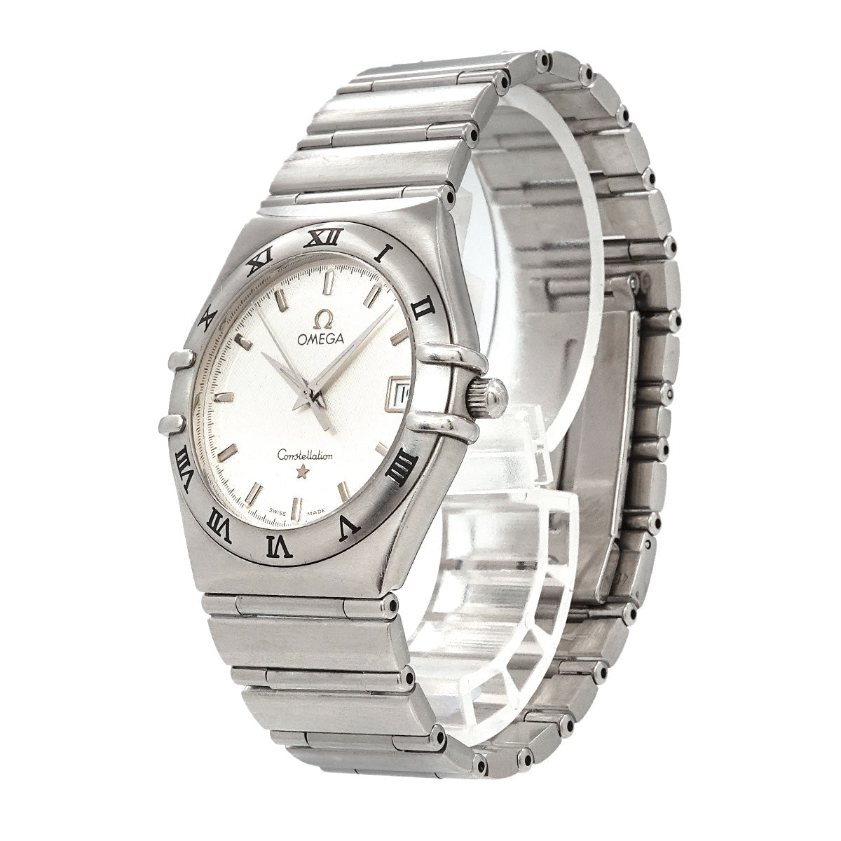 Constellation 1512 30 Quartz Date Silver Dial Mens Watch