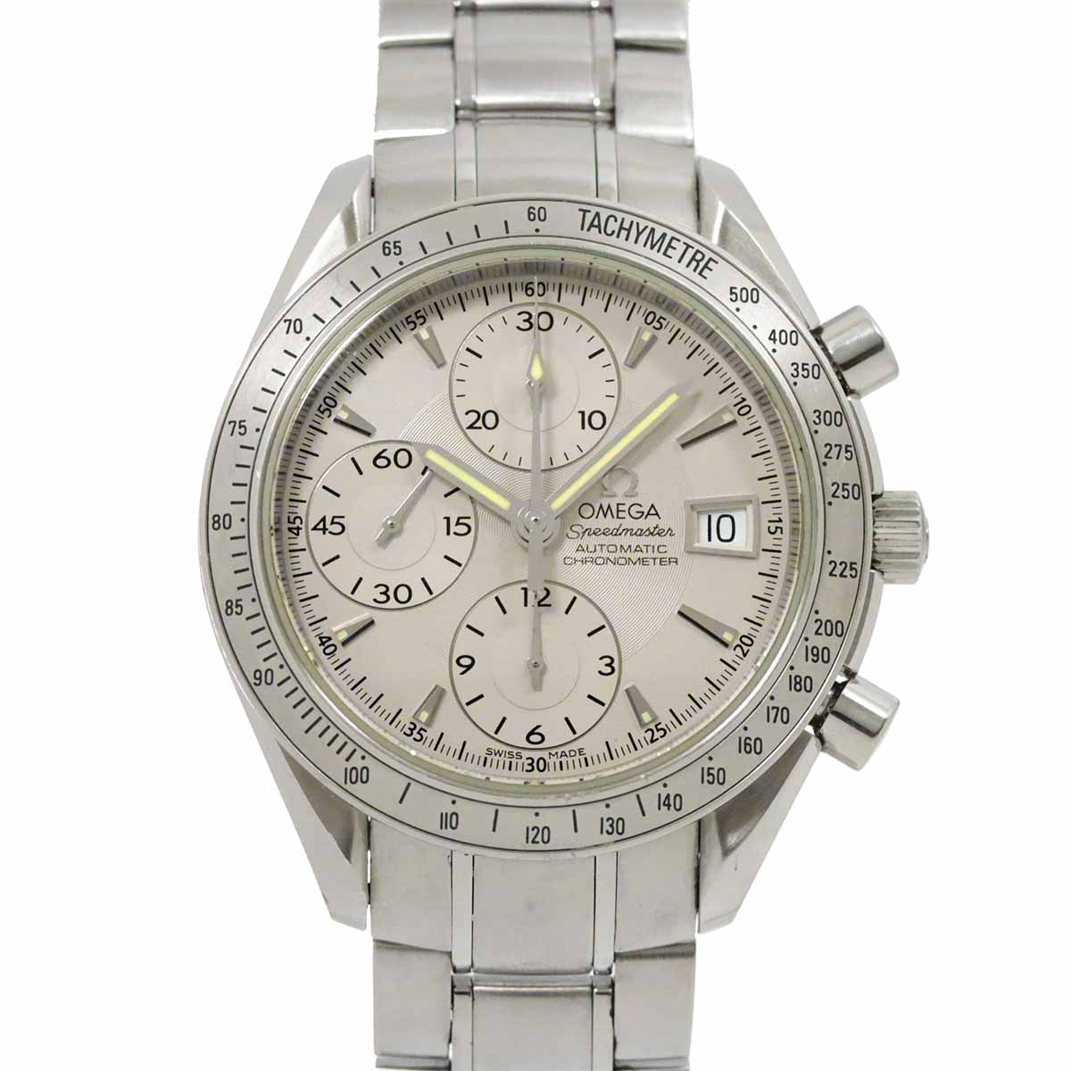 Speedmaster Date 3211 30 Chronograph Automatic Silver Dial Mens