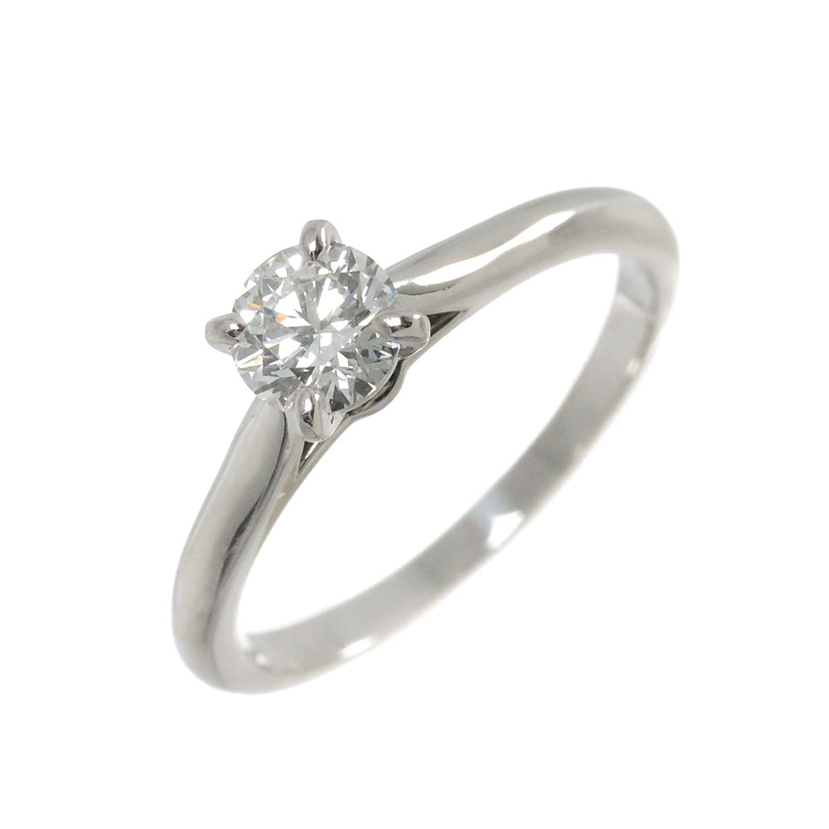 Diamond 0.40ct G/VVS1/VG Ring Pt Size48 4.5(US)