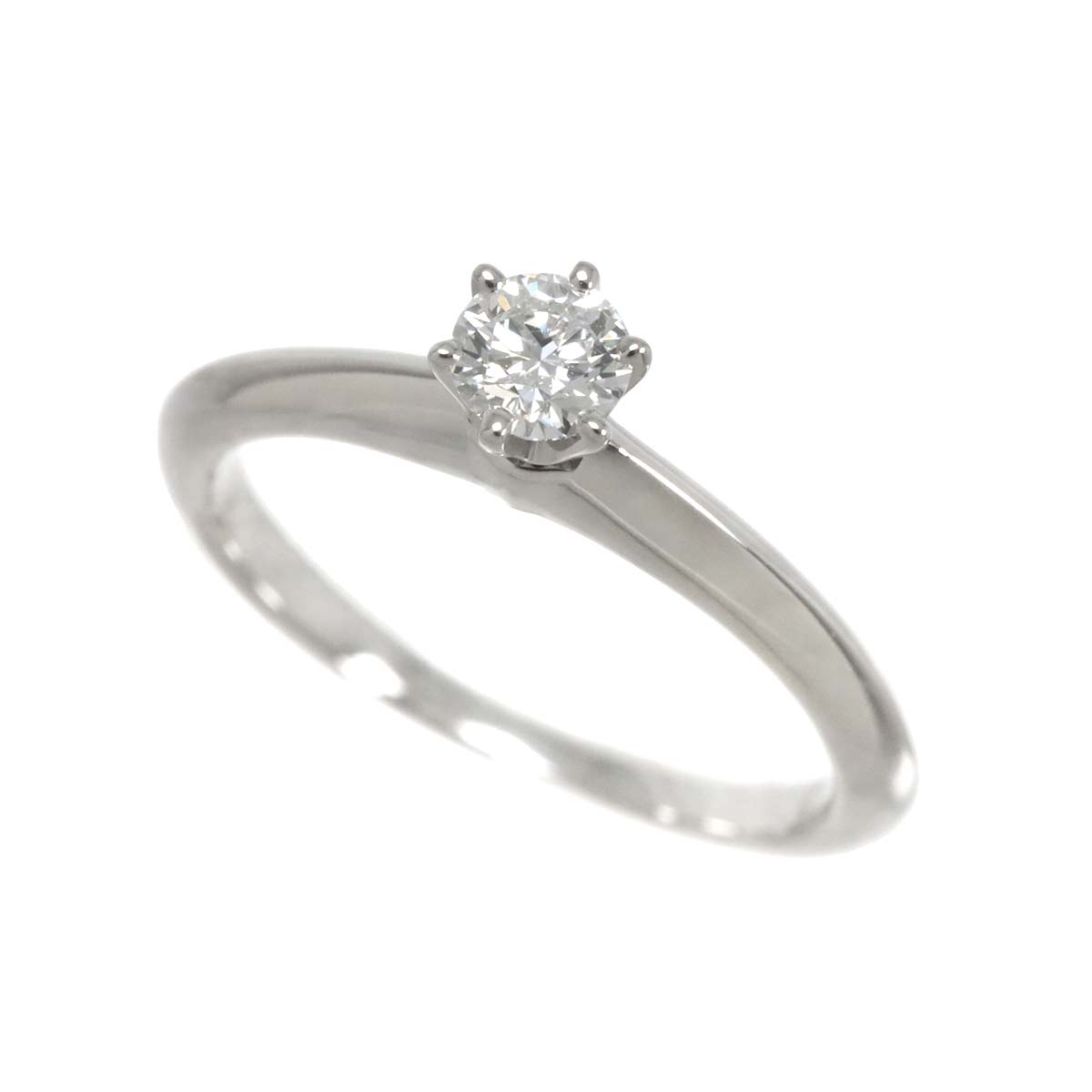 Diamond 0.21ct E/VVS2/3EX Ring Platinum Size4(US)
