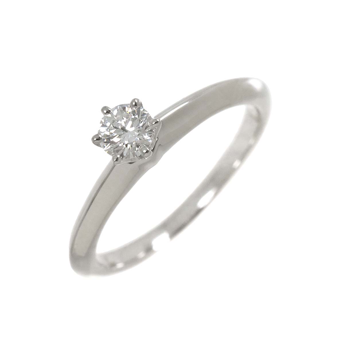 Diamond 0.21ct E/VVS2/3EX Ring Platinum Size4(US)