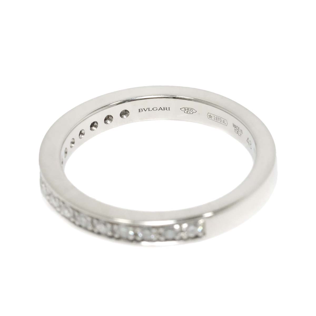 Half Diamond Ring Pt Platinum size48 4.5(US)