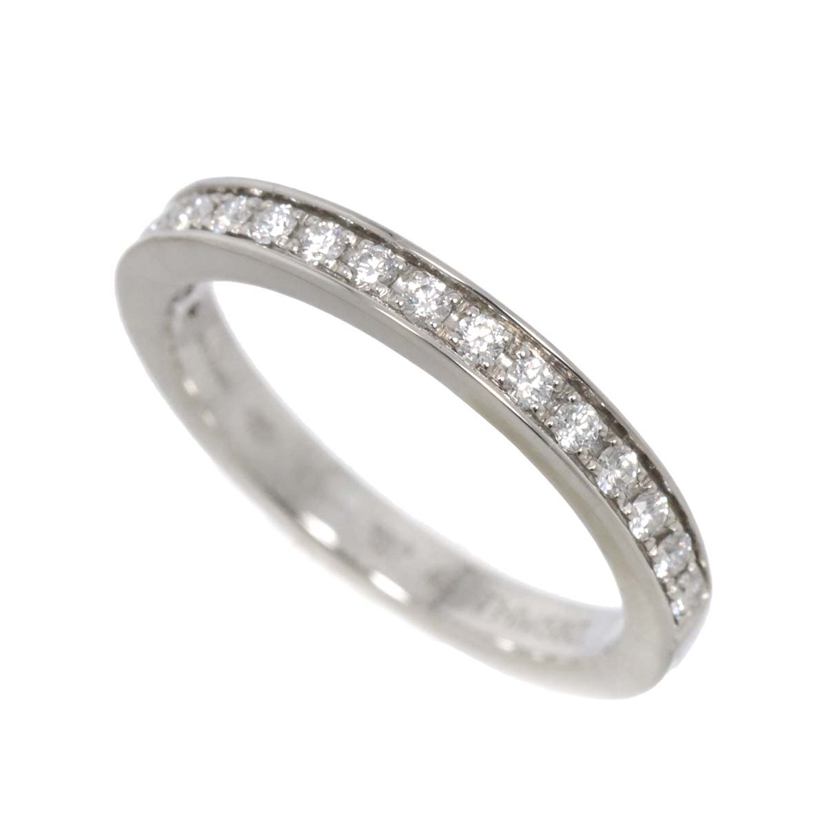 Half Diamond Ring Pt Platinum size48 4.5(US)