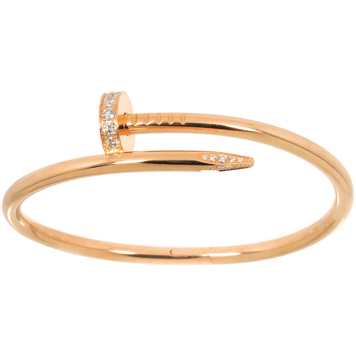 Juste Un Clou Bracelet Diamond 18K Pink Gold 750 size15
