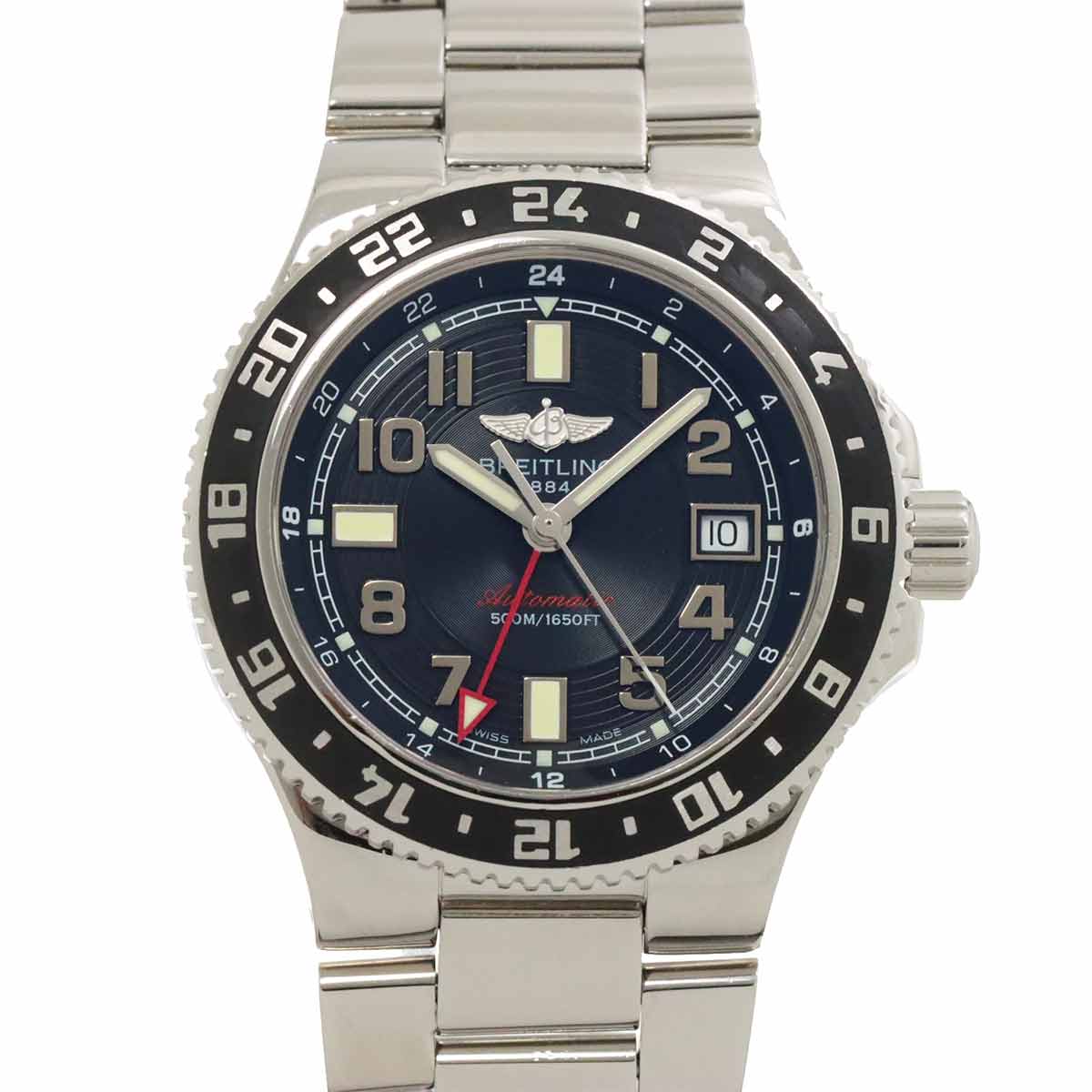 Super Ocen GMT A32380 Black Dial Automatic Mens Watch