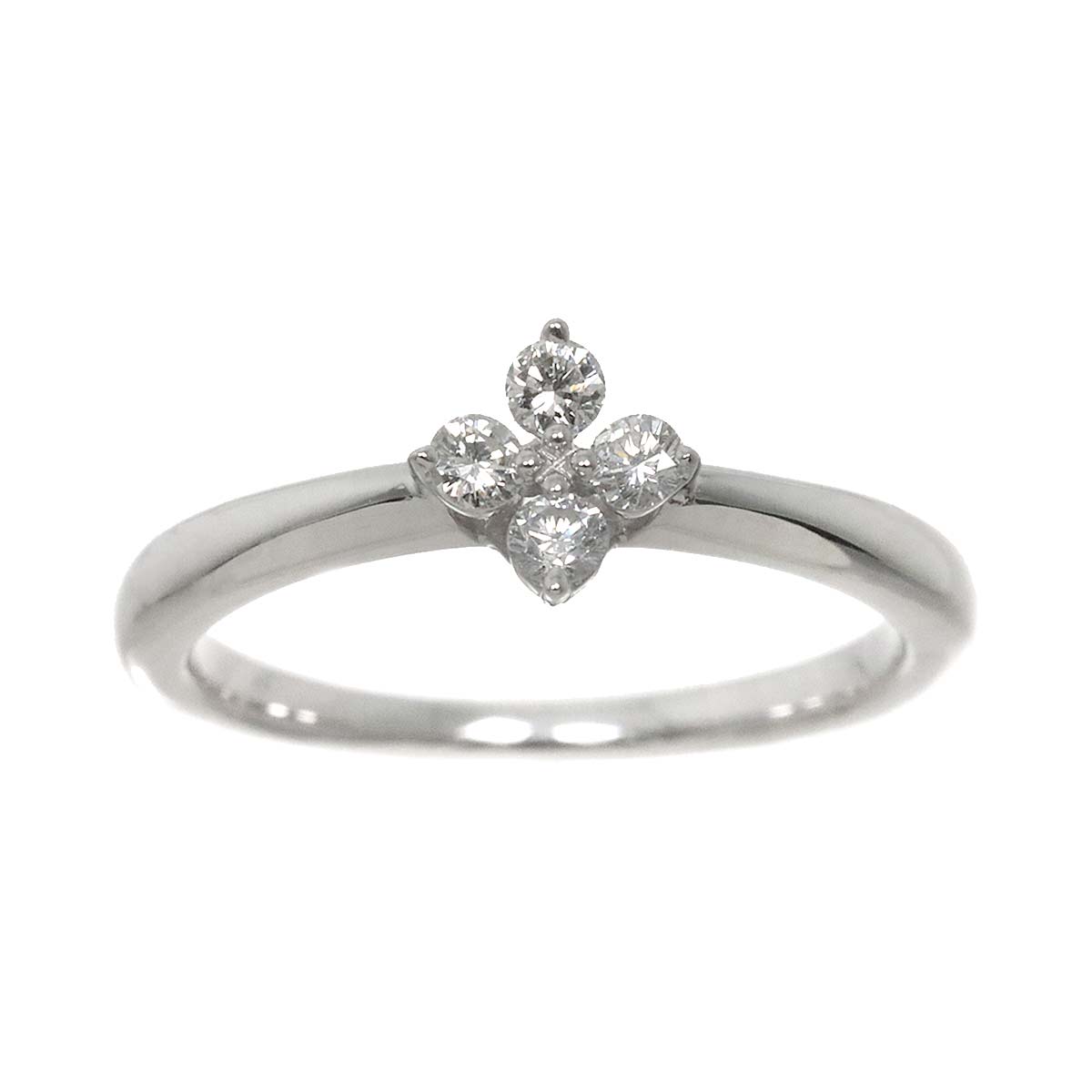 TASAKI Diamond 0.16ct Ring 18K White Gold 750 Size6(US)