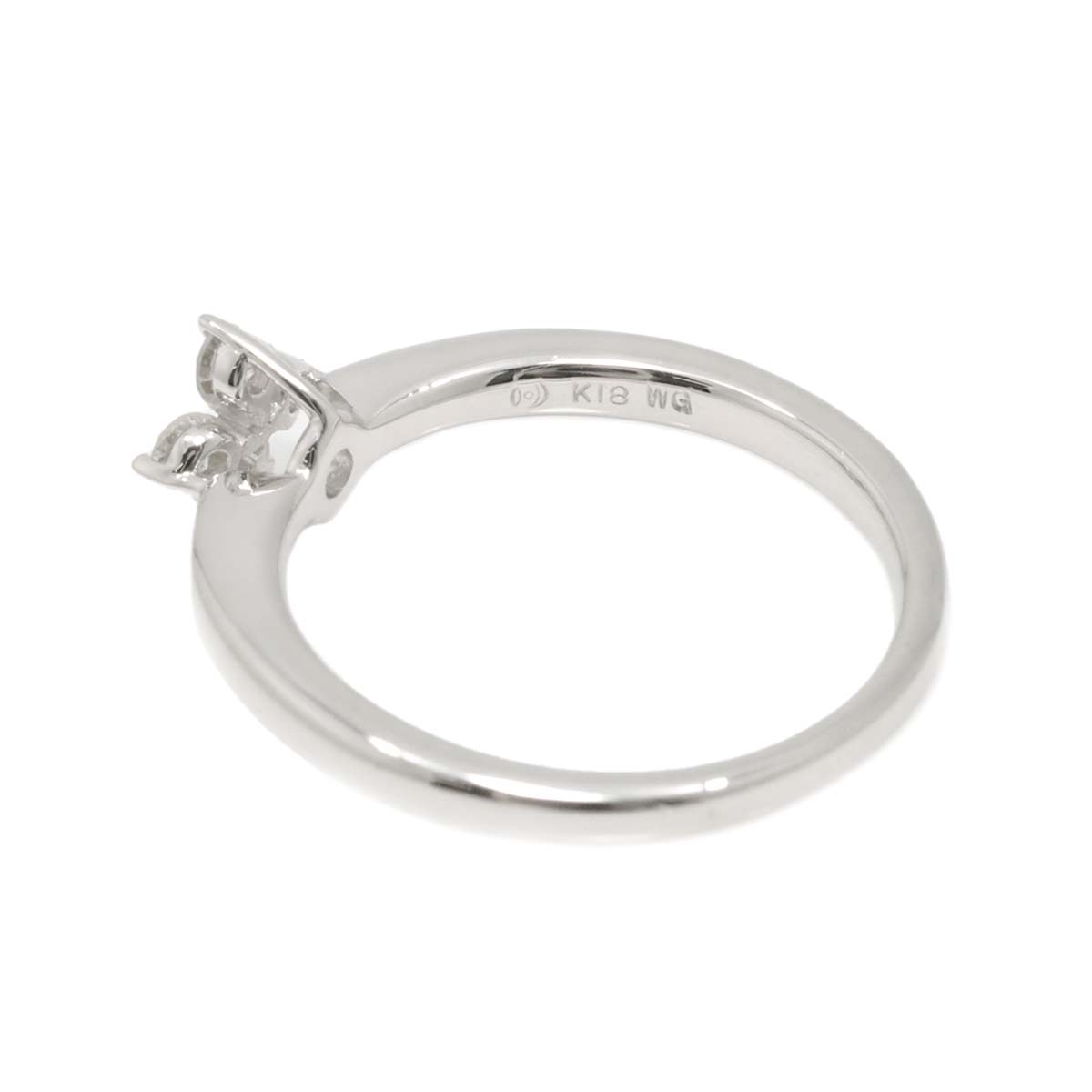 TASAKI Diamond 0.16ct Ring 18K White Gold 750 Size6(US)