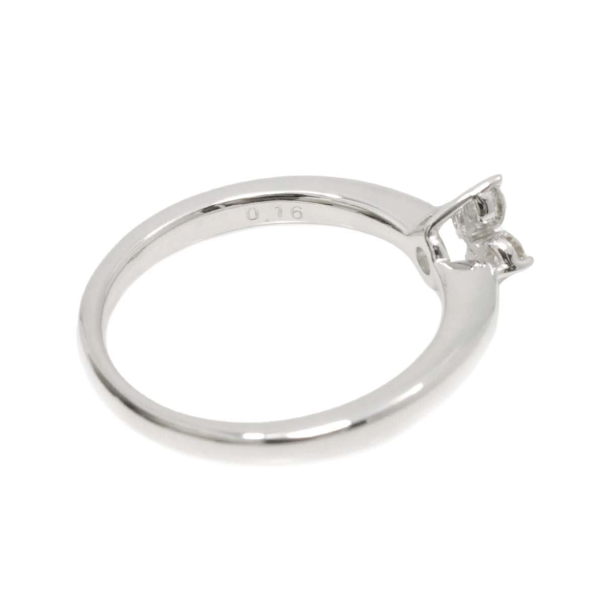 TASAKI Diamond 0.16ct Ring 18K White Gold 750 Size6(US)