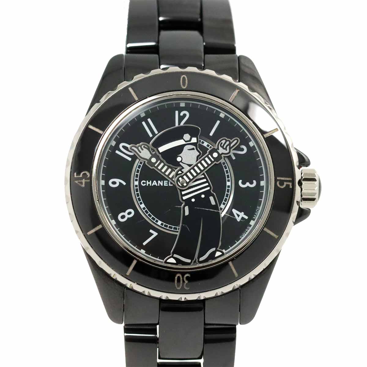 J12 Mademoiselle La pausa H7609 Automatic Black Dial Mens