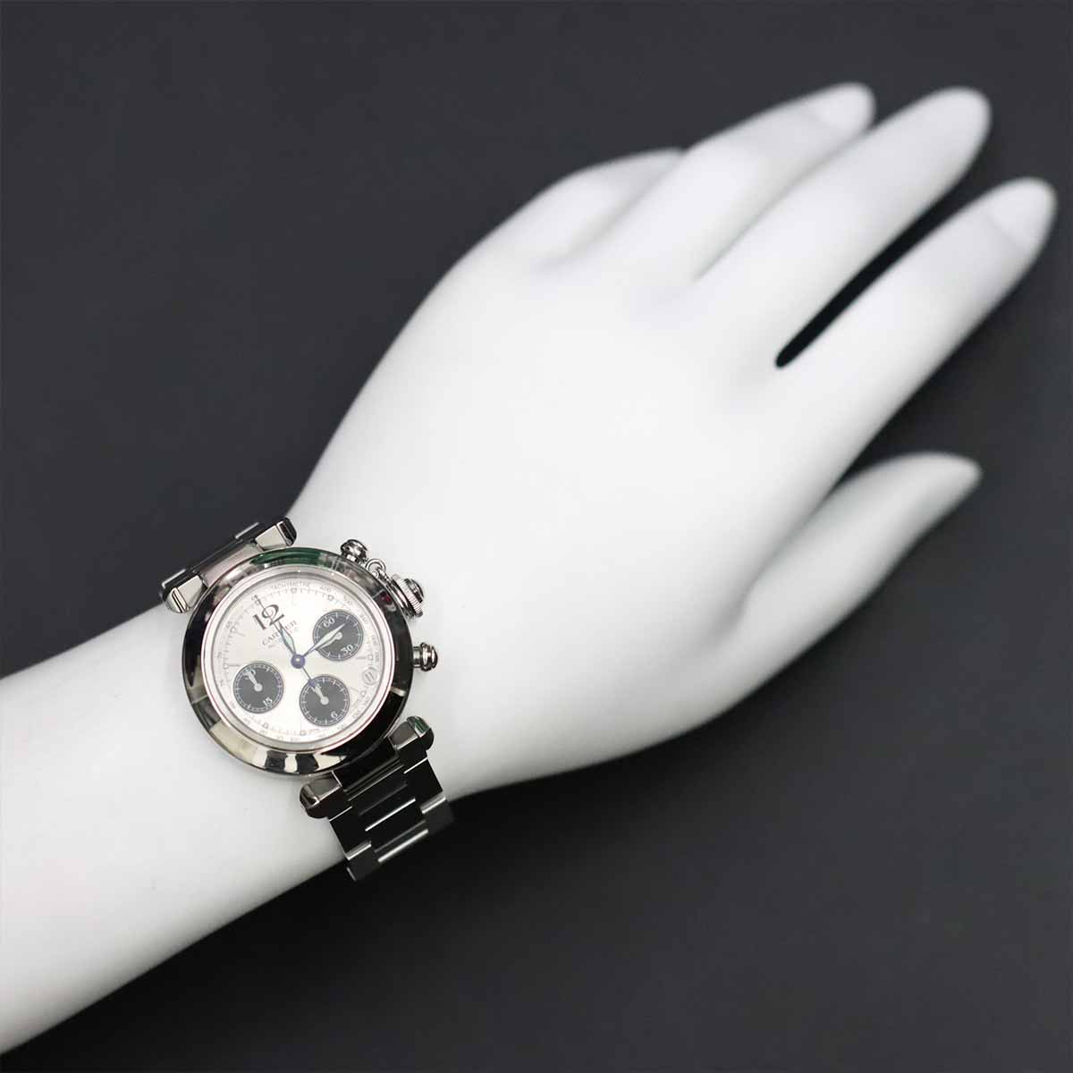 Pasha C Chronograph W31048M7 Automatic Silver Dial Boys Watch