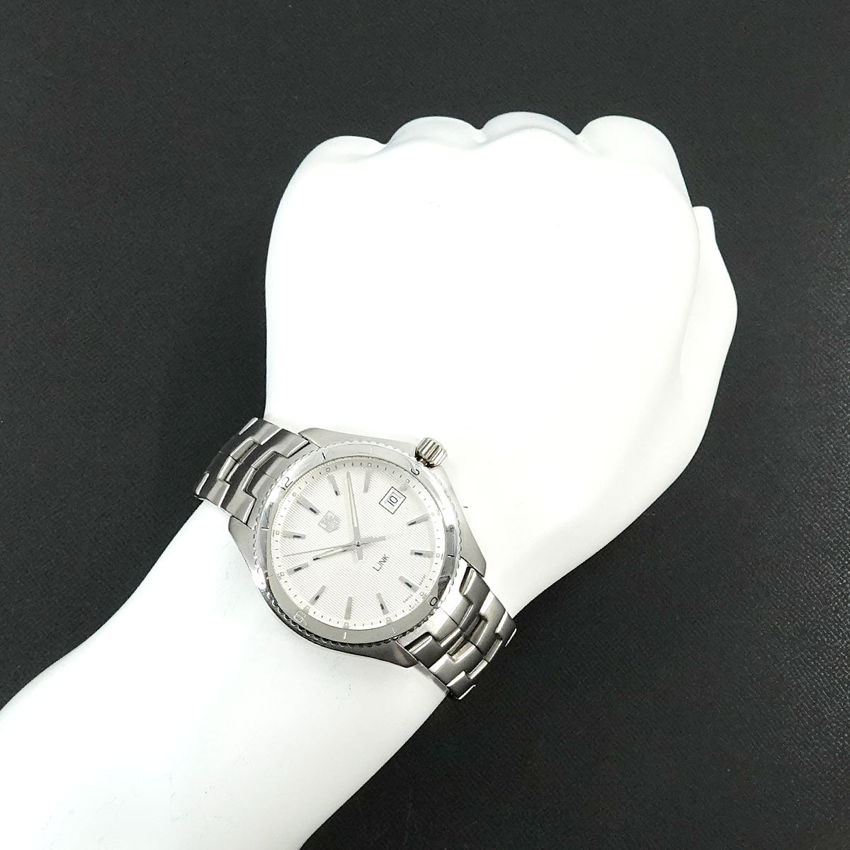 Link Date Quartz Silver Dial Mens WAT1111 Mens watch