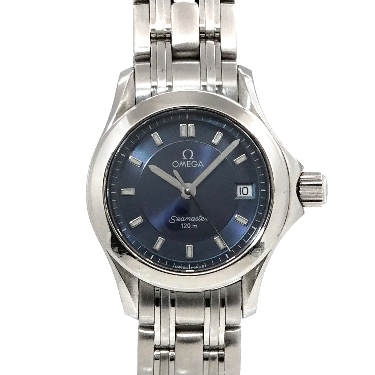 Seamaster 120 Date 2581 82 Quartz Blue Dial Ladies Watch