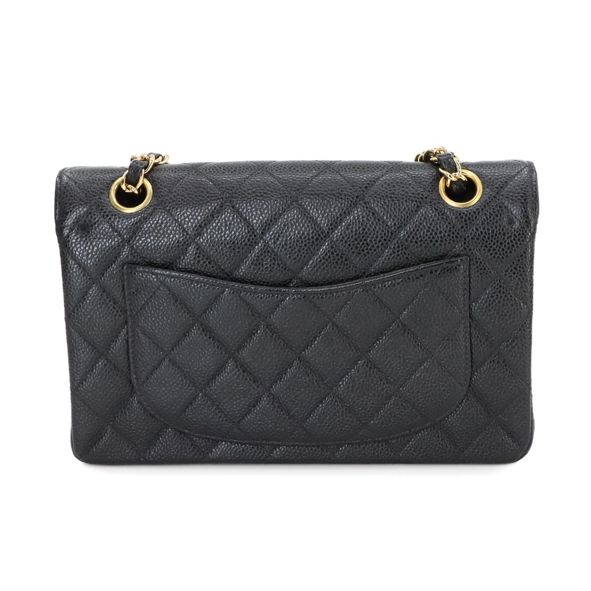 Matelasse 23 Chain Shoulder Bag Leather Black A01113