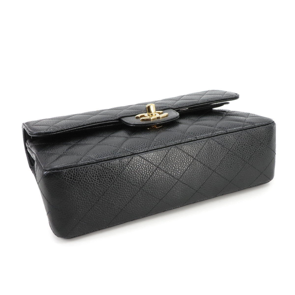 Matelasse 23 Chain Shoulder Bag Leather Black A01113