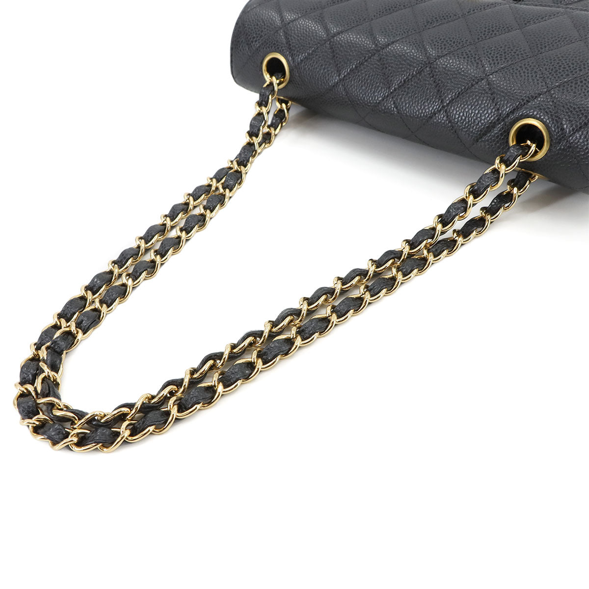 Matelasse 23 Chain Shoulder Bag Leather Black A01113