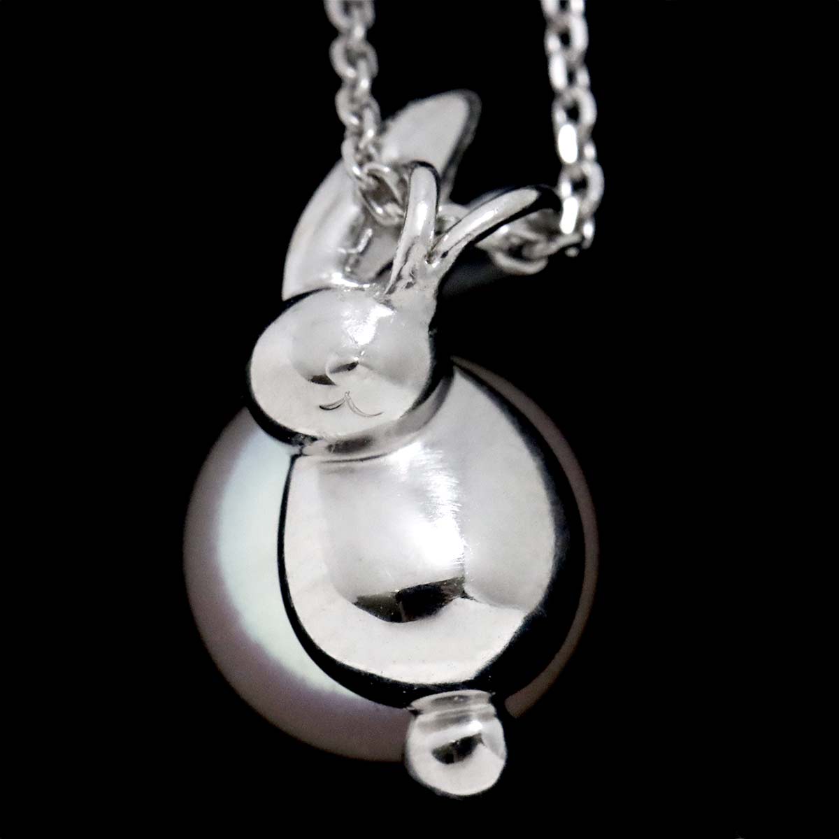 Akoya Pearl 8.0mm Diamond 0.03ct Necklace 18K WG 750