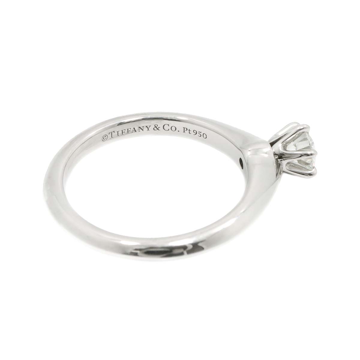 Diamond 0.24ct I/VS2/3EX Ring Platinum Size3.25-3.75(US)