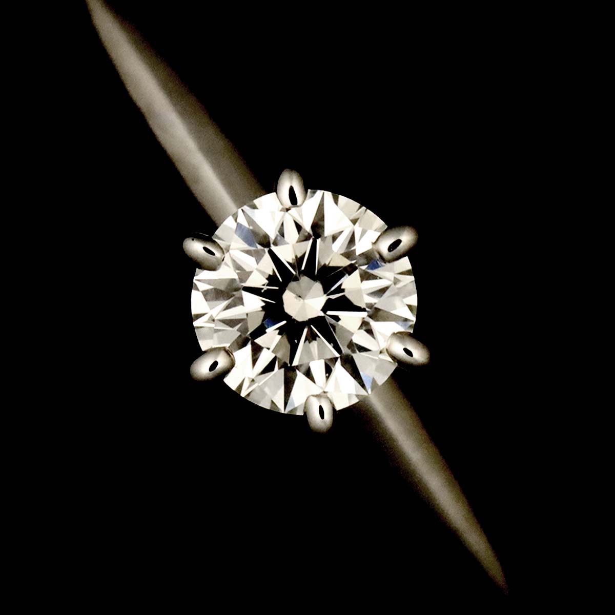 Diamond 0.24ct I/VS2/3EX Ring Platinum Size3.25-3.75(US)