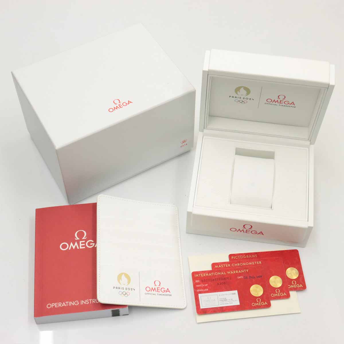 Seamaster Paris 2024 522 21 42 20 04 001 K18YG White Dial