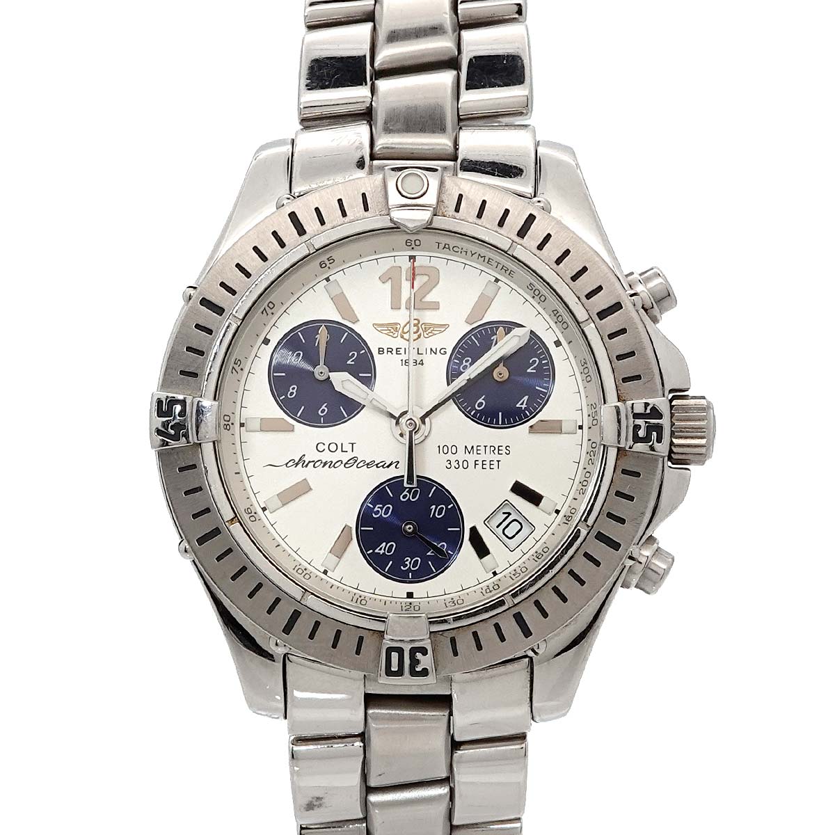 Chrono Colt A53050 Quartz Silver Blue Dial Mens Watch