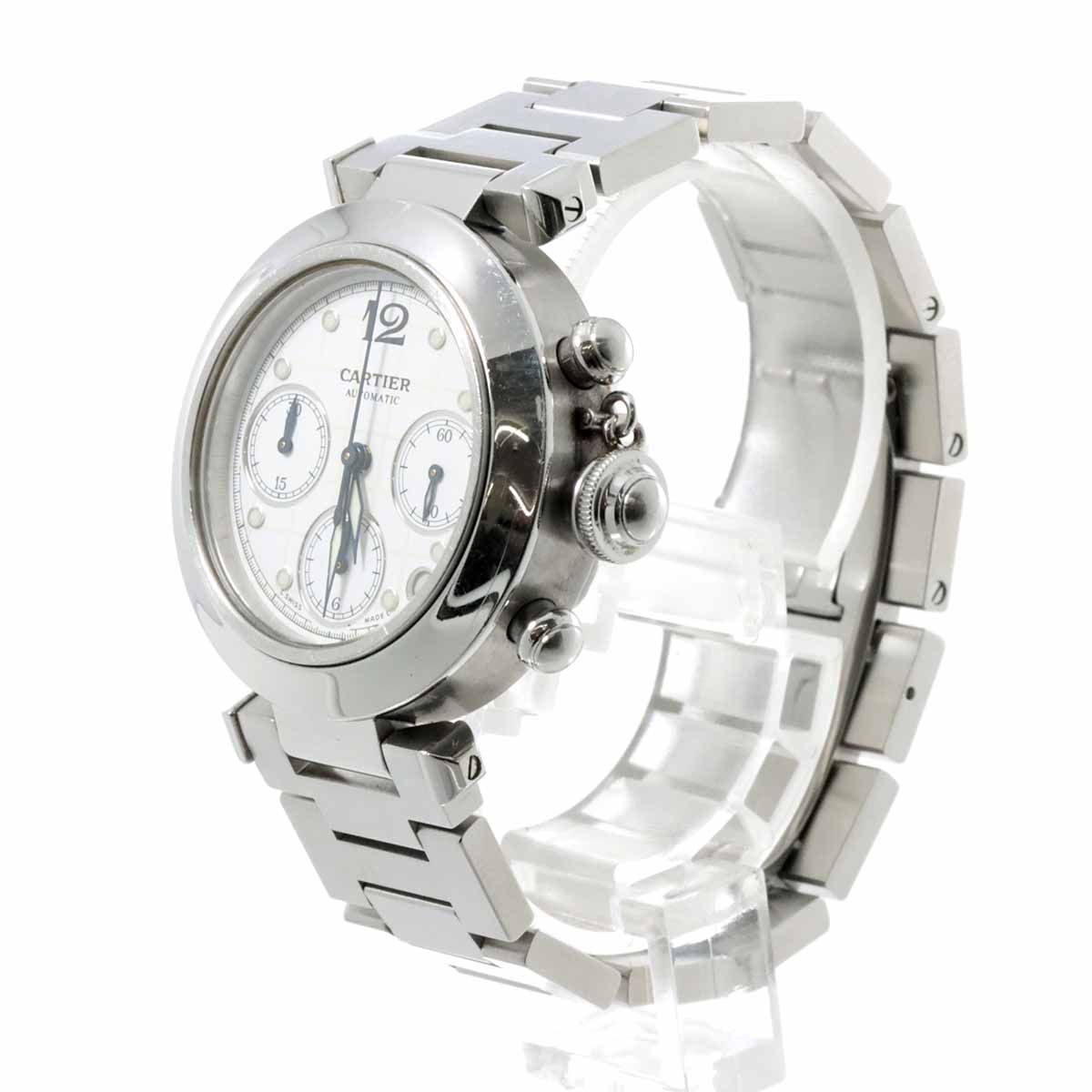 Pasha C Chronograph W31039M7 Automatic White Dial Boys Watch