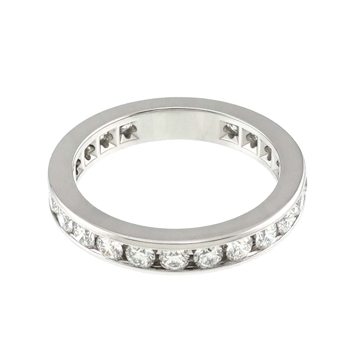 Full Diamond Ring Platinum Size4.5(US)
