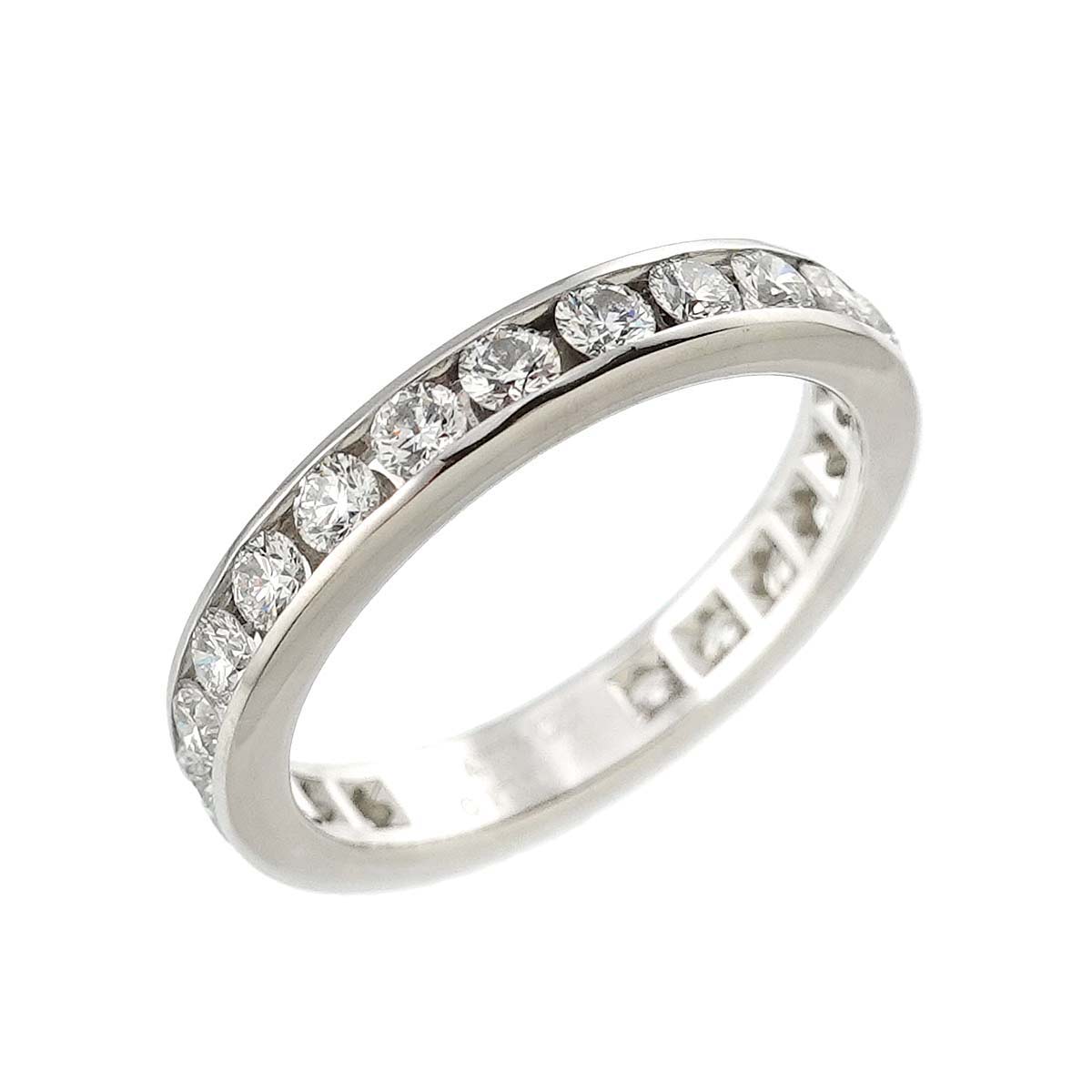 Full Diamond Ring Platinum Size4.5(US)